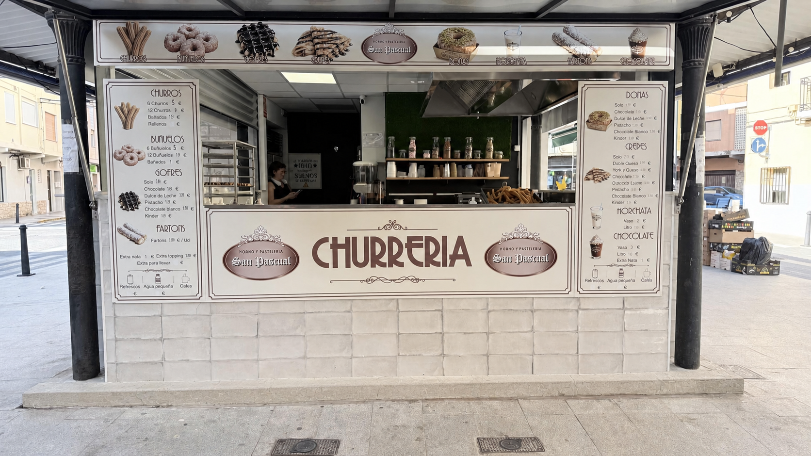 Rotulación integral para una churrería
